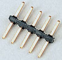 HARWIN M22 Series Straight Through Hole Pin Header, 8 Contact(s), 2 mm Pitch, 1 Row, Unshrouded