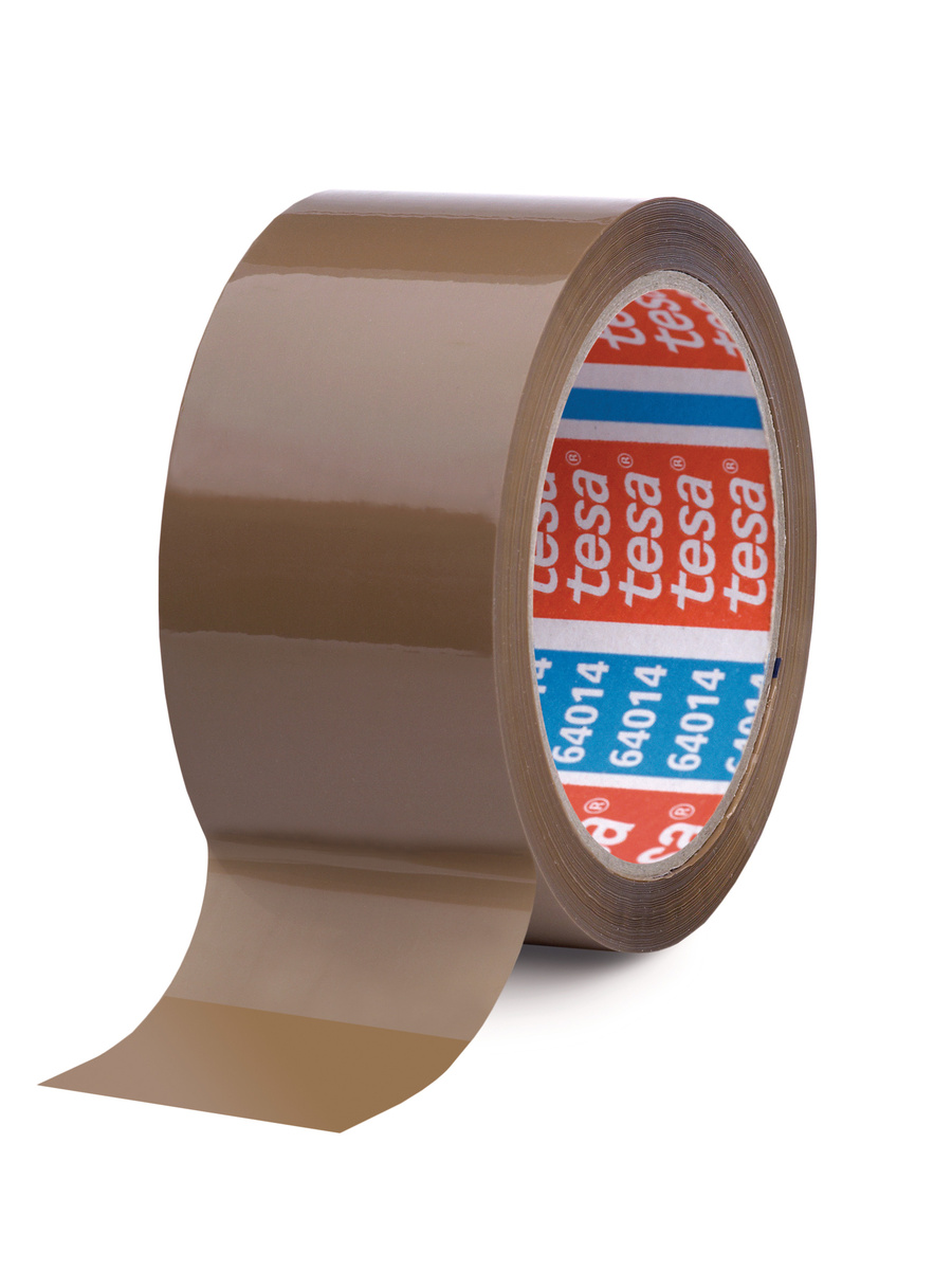 Tesa 64014 Brown Packing Tape, 66m x 50mm
