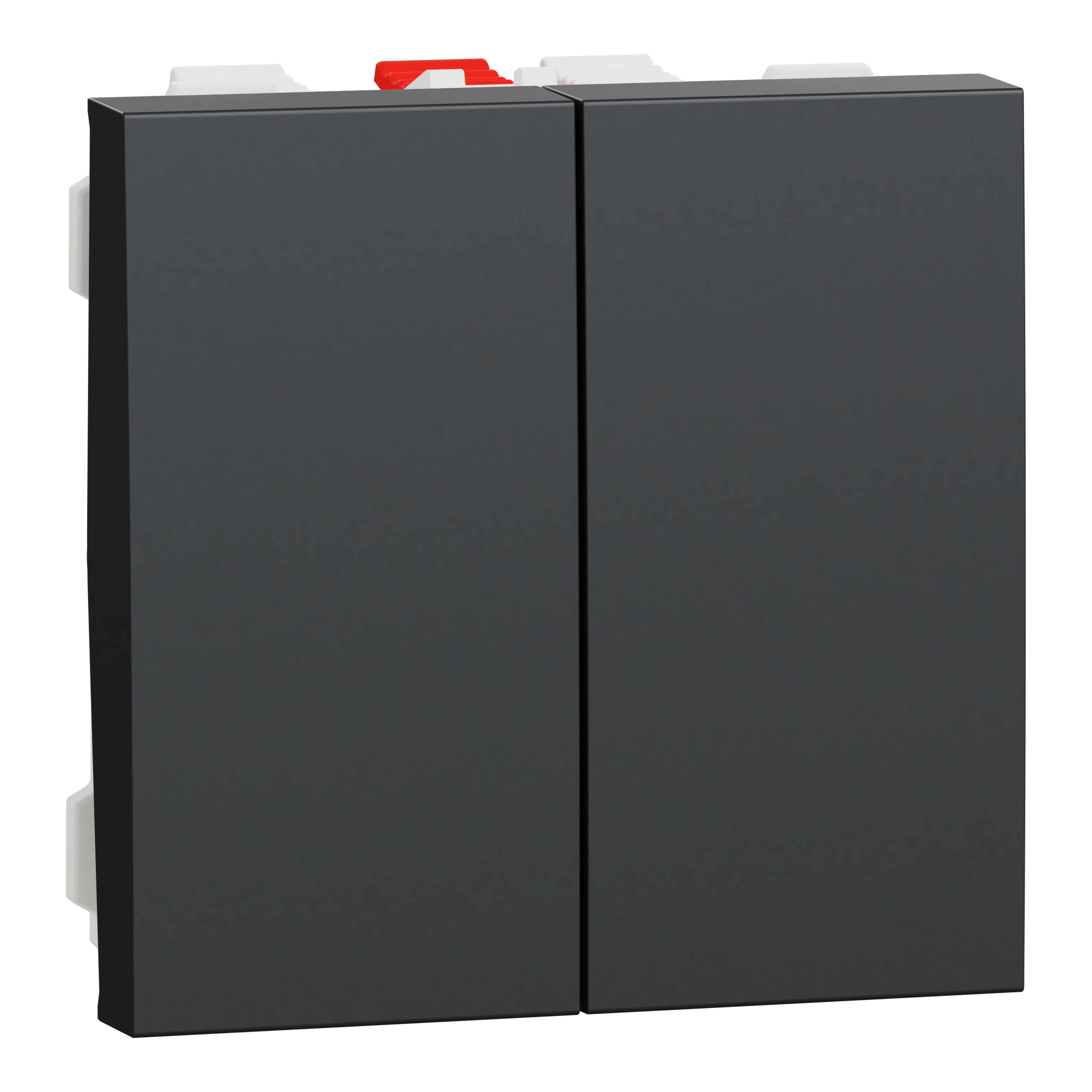 Schneider Electric Anthracite Rocker Switch, 2 Gang, New Unica