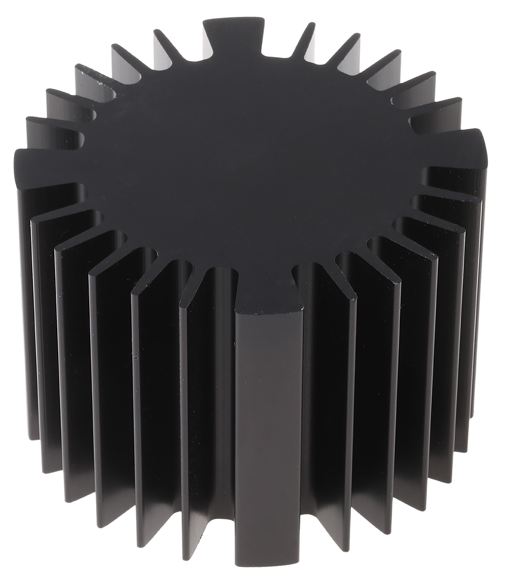 Fischer Elektronik Heatsink, Universal Round Alu, 1.3K/W, 70 (Dia.) x 50mm, Screw