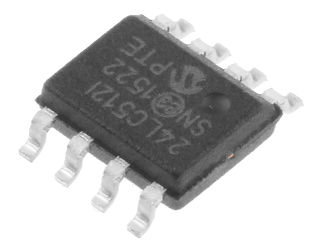 Microchip,  512 kB Serial EEPROM,  900 ns 8-Pin SOIC Serial-I2C