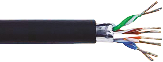 Alpha WireXtra-Guard Industrial Ethernet Performance Cable, 152m Cat5e, Black, F/UTP Shielded, Unterminated TPE Sheath