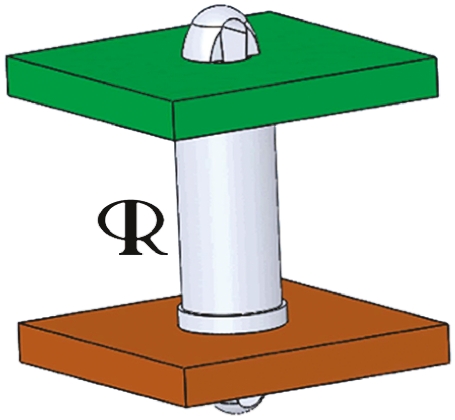 DLCBST-6-01, 9.5mm High Nylon PCB Support Pillar for 2.54mm PCB Hole, 4mm Base