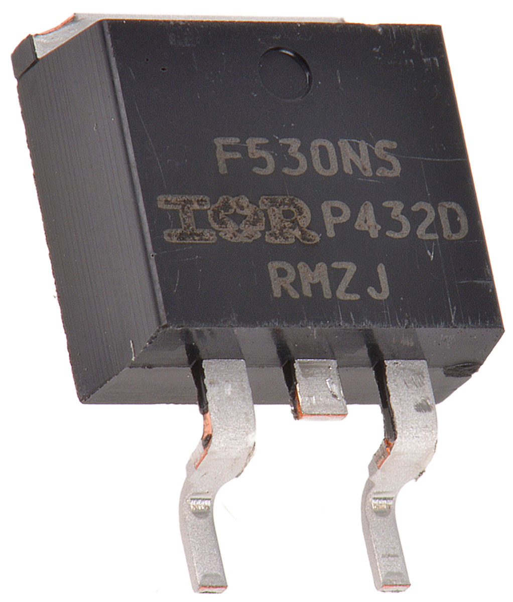Infineon HEXFET Type N-Channel MOSFET, 17 A, 100 V Enhancement, 3-Pin TO-263 IRF530NSTRLPBF