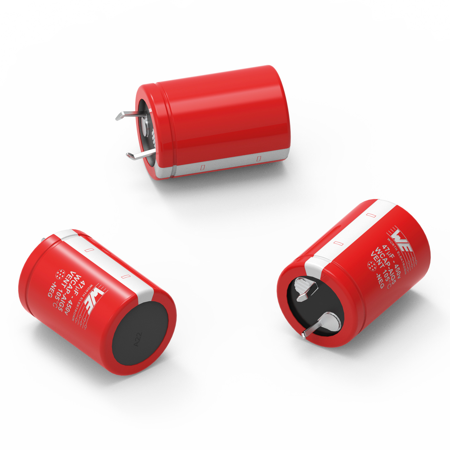 Wurth Elektronik 220μF Aluminium Electrolytic Capacitor 400V dc, Snap-In - 861021385017