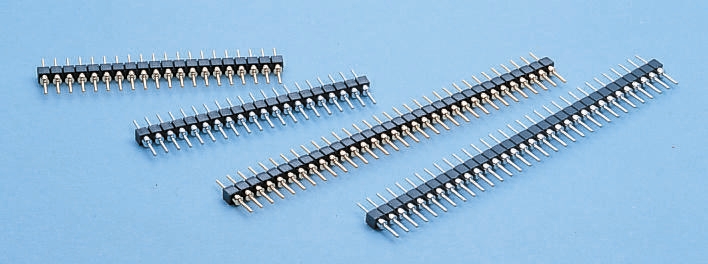 Euroind SIB Series Straight Through Hole Pin Header, 32 Contact(s), 2.54 mm Pitch, 1 Row, Unshrouded