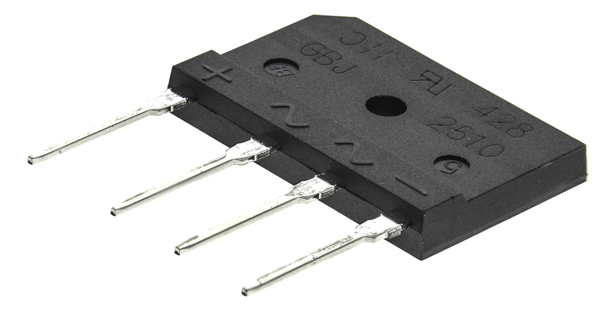 Diodes Inc Bridge Rectifier, 25A, 1000V, 4-Pin