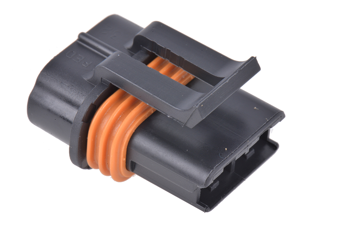Delphi, Metri-Pack 630 Automotive Connector Socket Black, Grey Cable Mount 2 Way, Crimp Termination 12066681