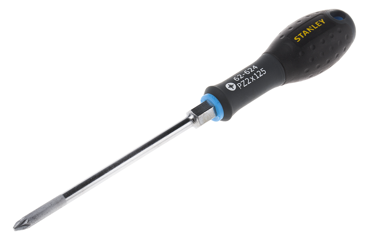 Stanley Pozidriv  Screwdriver, PZ2 Tip, 125 mm Blade, 125 mm Overall
