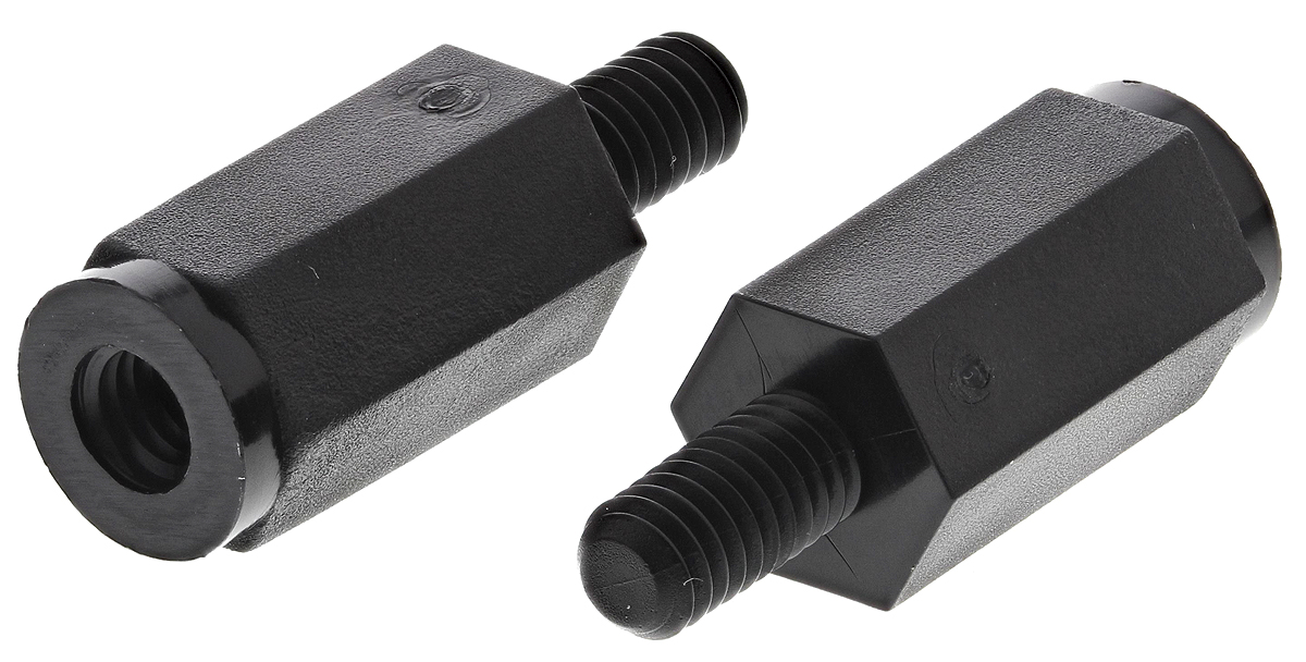 Essentra Standoff, M4 Thread, 15mm Body, Nylon, Male/Female