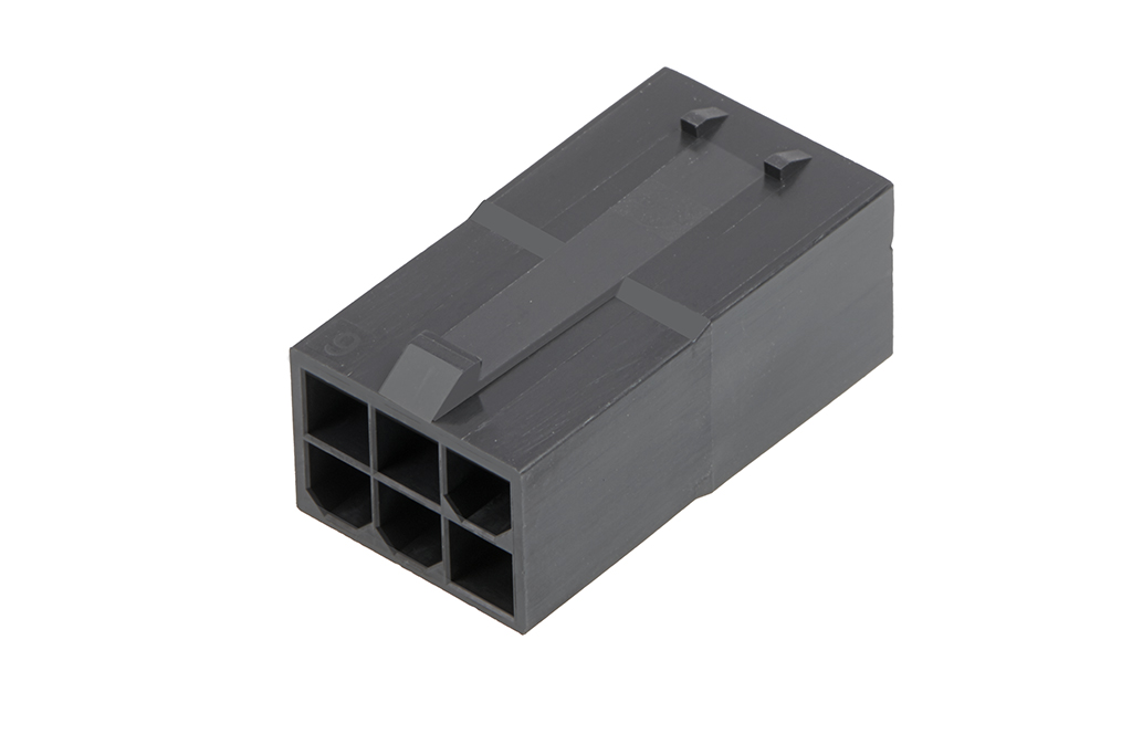 Molex, 172762 6 Way Nylon Connector Housing, Black