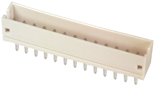 JST ZH Series Top Entry Through Hole PCB Header, 13 Contact(s), 1.5 mm Pitch, 1 Row, Shrouded