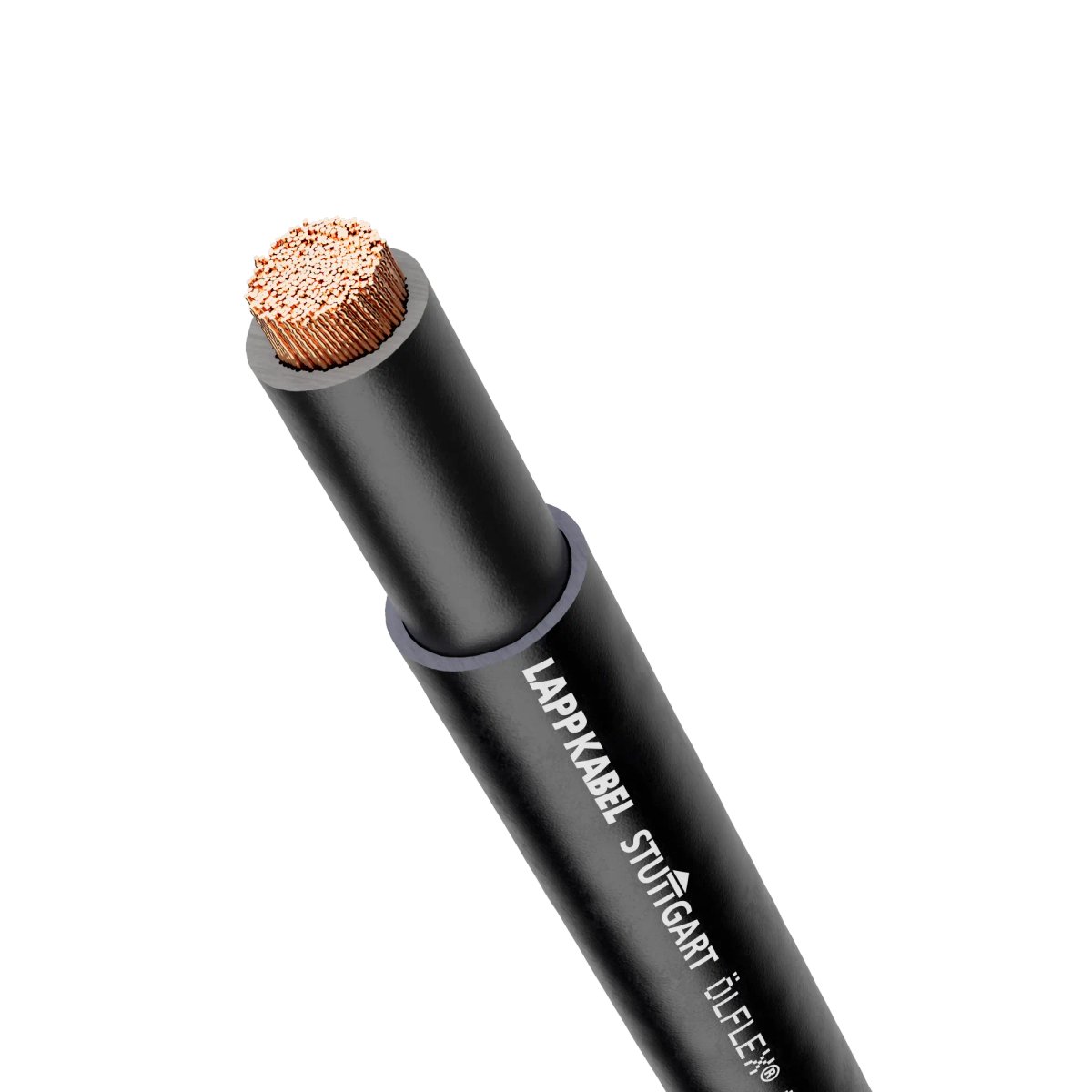 Lapp Olflex Chain 809 Control Cable, 1 Cores, 6 mm² 10 AWG, Unscreened, Black Polyvinyl Chloride Sheath