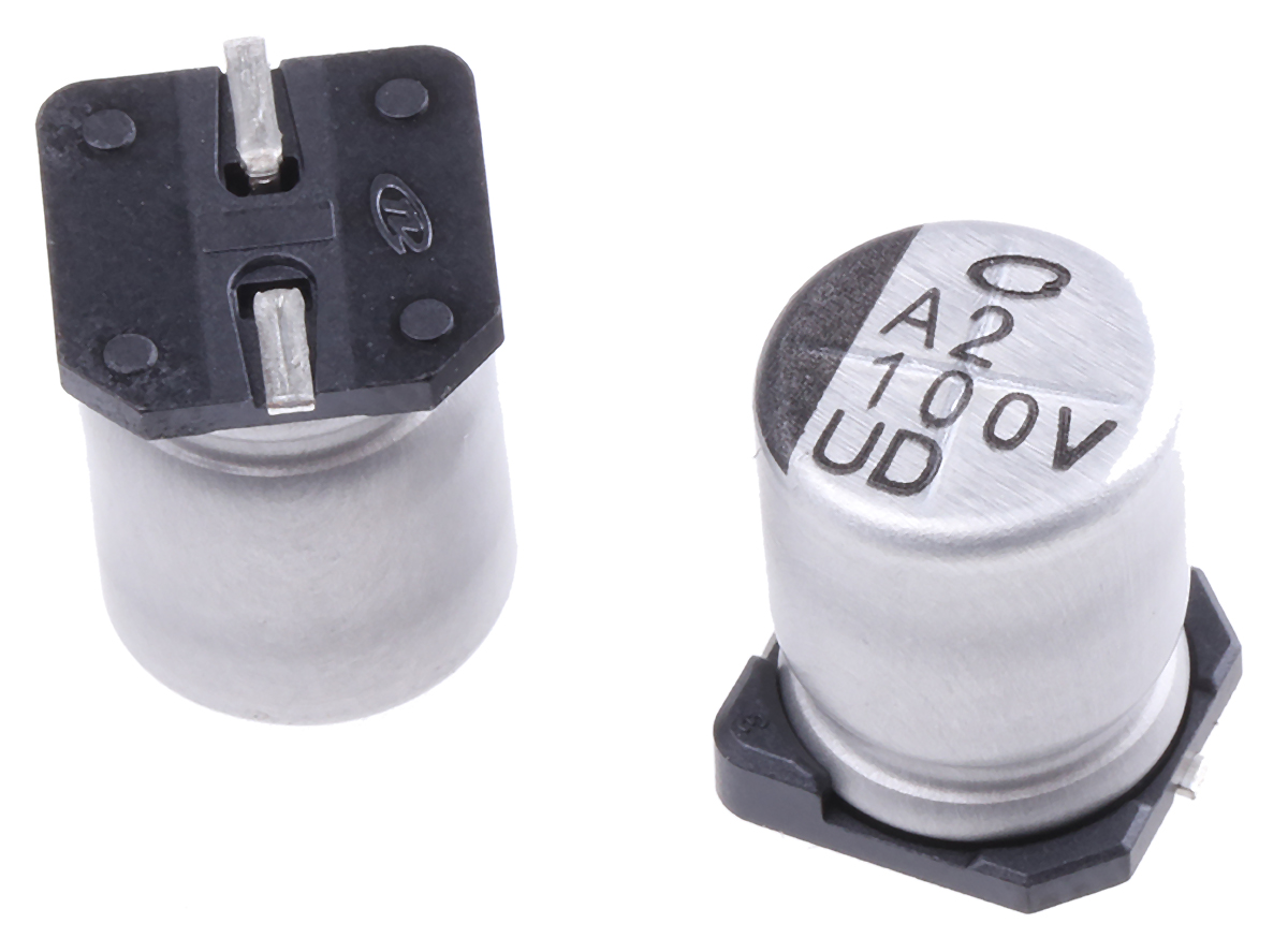 Nichicon 100μF Aluminium Electrolytic Capacitor 35V dc, Surface Mount - UUD1V101MNL1GS