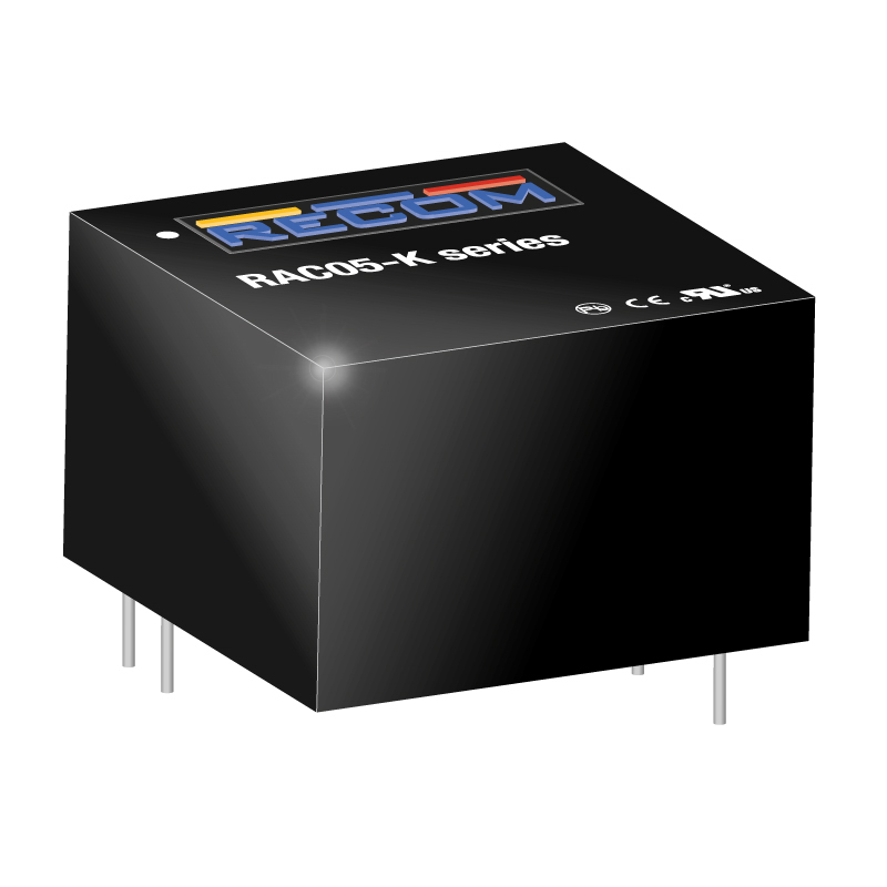 Recom Switching Power Supply, RAC05-24SK, 24V dc, 210mA, 5W, 1 Output, 115 → 370 V dc, 80 → 264 V ac