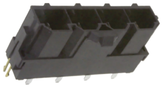 Molex Mini-Fit Sr Series Straight Through Hole PCB Header, 3 Contact(s), 10 mm Pitch, 1 Row, Shrouded