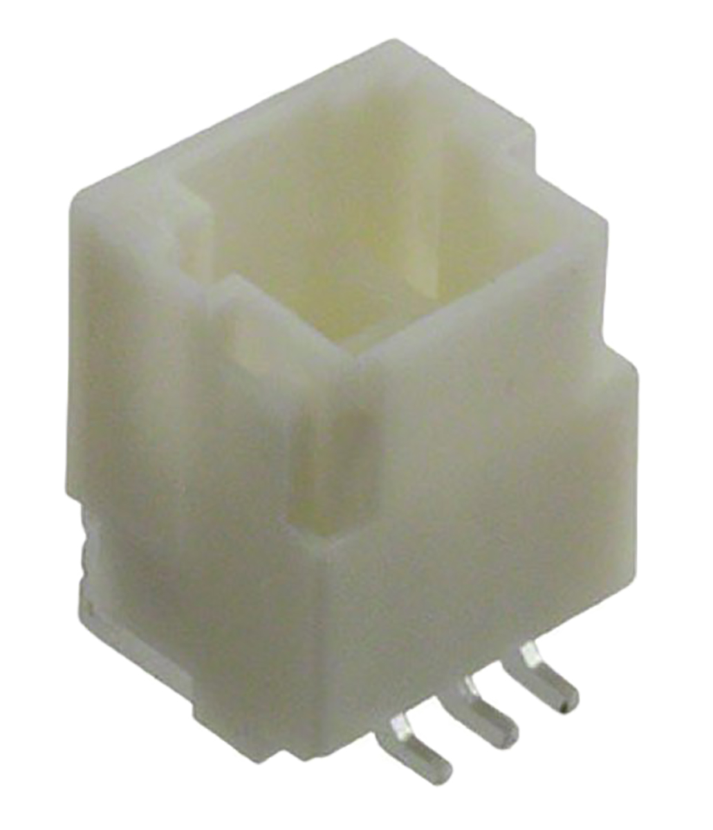 JST NSH Series Straight Surface PCB Header, 3 Contact(s), 1 mm Pitch, 1 Row, Shrouded