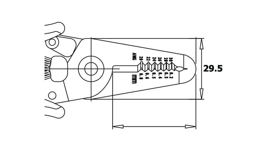 Wire Stripper, 0.2...0.8mm