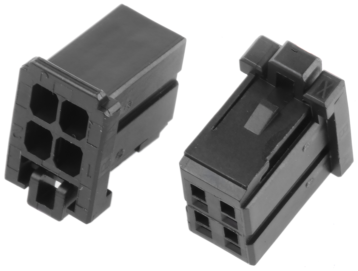 TE Connectivity, Dynamic 1000 Female Connector Housing, 2.5mm Pitch, 4 Way, 2 Row