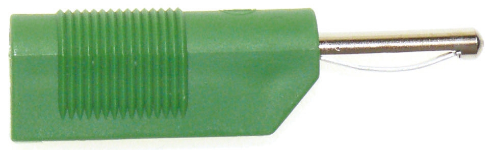 Hirschmann Test & Measurement Green Male Banana Plug, 4 mm Connector, Screw Termination, 30A, 60V dc, Nickel Plating