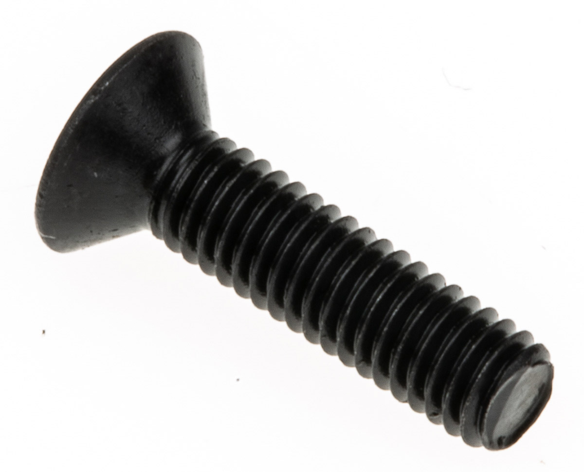 RS PRO Black, Self-Colour Steel Hex Socket Countersunk Screw, DIN 7991, M3 x 12mm