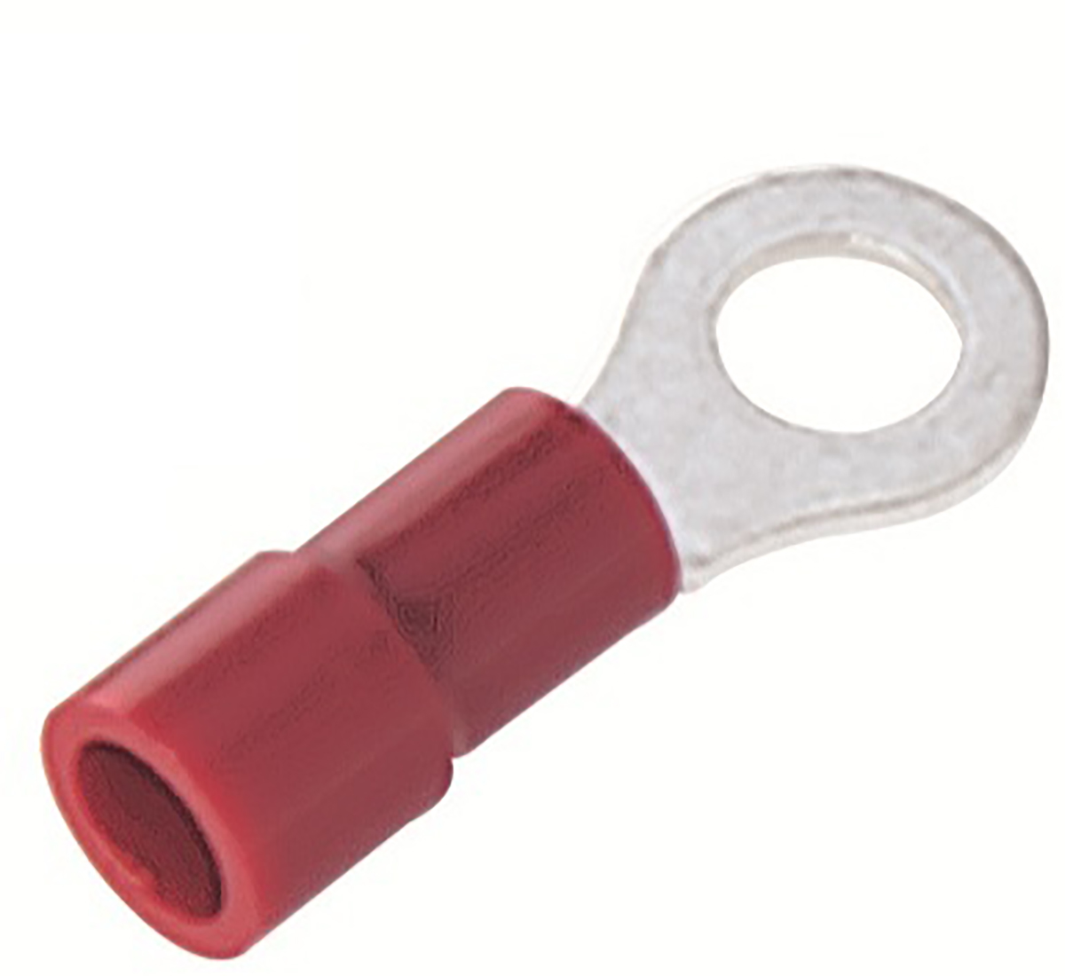 RS PRO Insulated Ring Terminal, 5.3mm Stud Size, 0.5mm² to 1.5mm² Wire Size, Red