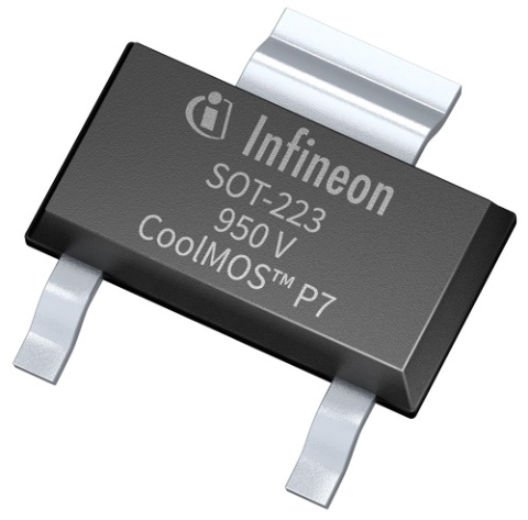 Infineon CoolMOS P7 Type N-Channel MOSFET, 6 A, 950 V Enhancement, 3-Pin SOT-223 IPN95R1K2P7ATMA1