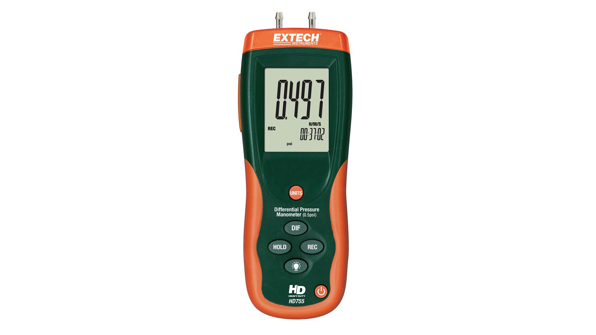 Extech HD755 Differential Manometer, Max Pressure Measurement 13.85inH2O