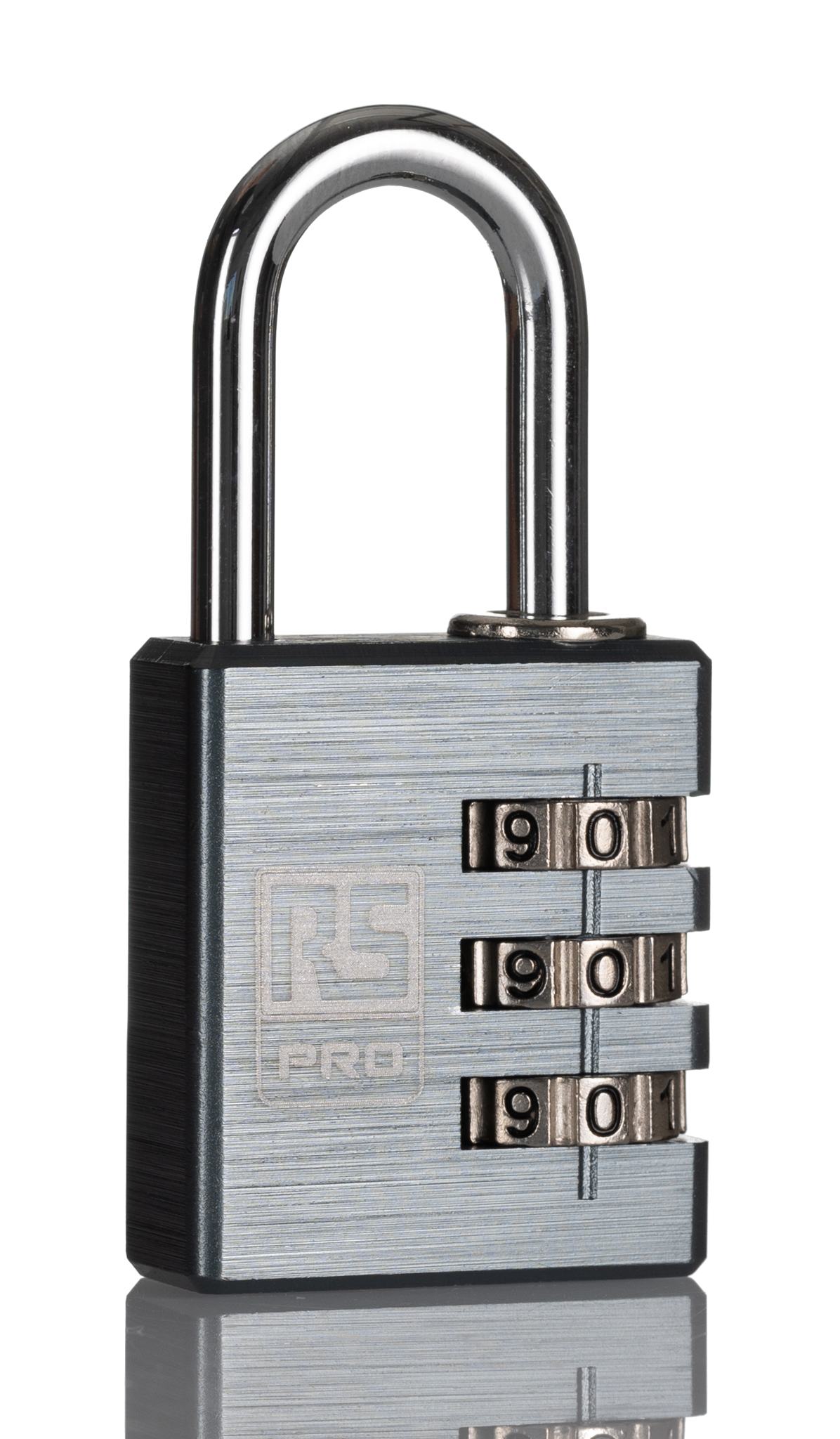 RS PRO Combination Aluminium Combination Padlock, 5mm Shackle, 32mm Body
