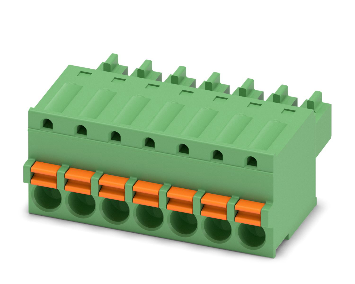 Phoenix Contact, 3.81mm Pitch, FK-MCP 1.5/ 7-ST-3.81, 7 Way, , Pluggable Terminal Block, Plug, Cable Mount, Spring Cage