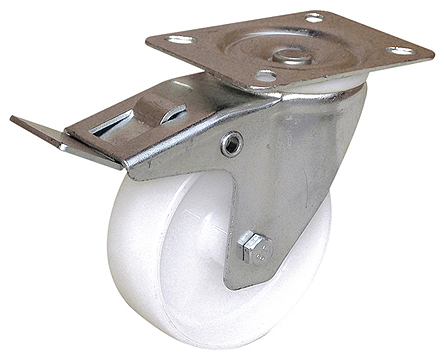 Guitel Hervieu Braked Swivel Castor Wheel, 100kg Capacity, 100mm Wheel