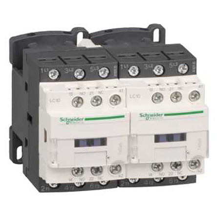 Schneider Electric TeSys D LC2D Contactor, 110 V ac Coil, 3-Pole, 25 A, 11 kW, 1NO + 1NC, 600 V ac