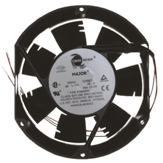 COMAIR ROTRON Major Series Axial Fan, 24 V dc, DC Operation, 481m³/h, 39W, 1.6A Max, 171.4 x 150.4 x 51mm