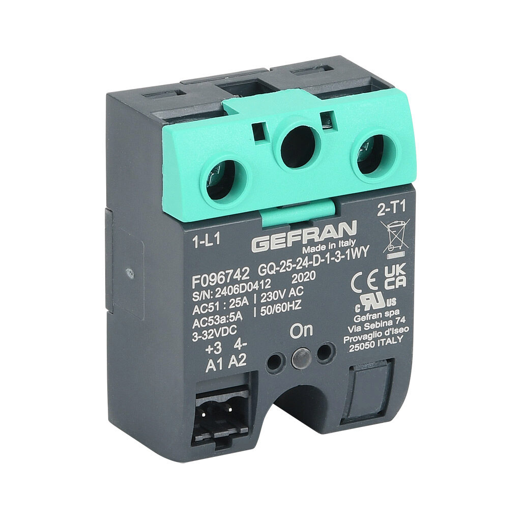 Gefran GQ Series Solid State Relay, 15 A Load, Surface Mount, 480 V ac Load, 32 V ac/dc Control