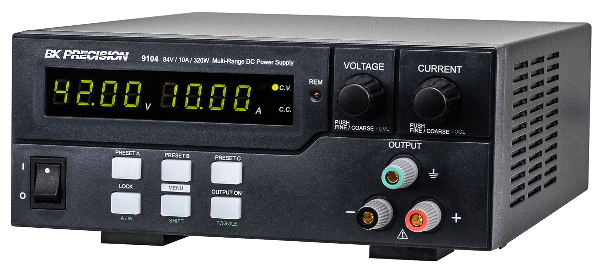 BK Precision 9104 Series Digital Bench Power Supply, 0 → 84V, 10A, 1-Output, 320W - RS Calibrated