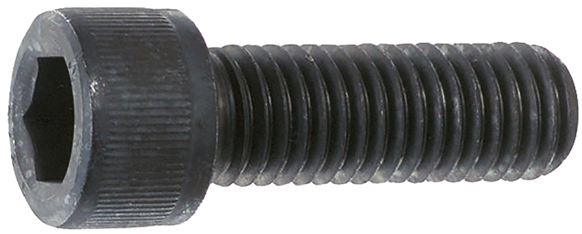 RS PRO Black, Self-Colour Steel Hex Socket Cap Screw, DIN 912, M16 x 45mm