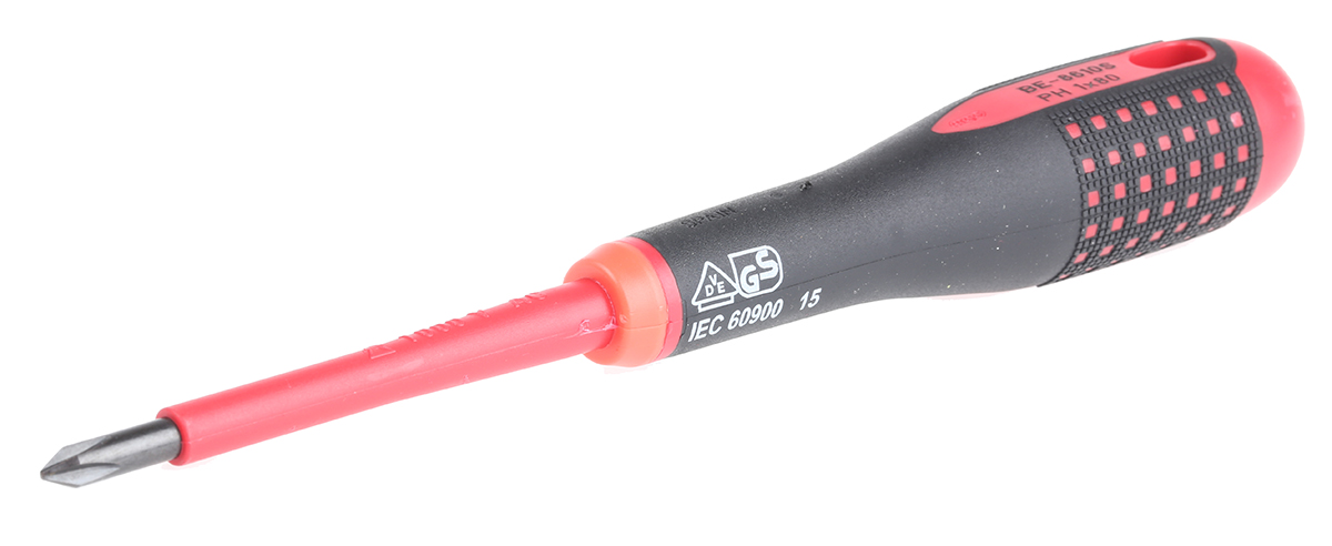 Bahco Phillips  Screwdriver, PH1 Tip, 80 mm Blade, VDE/1000V, 202 mm Overall