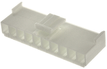 JST, VH Female Connector Housing, 3.96mm Pitch, 10 Way, 1 Row Side Entry, Top Entry