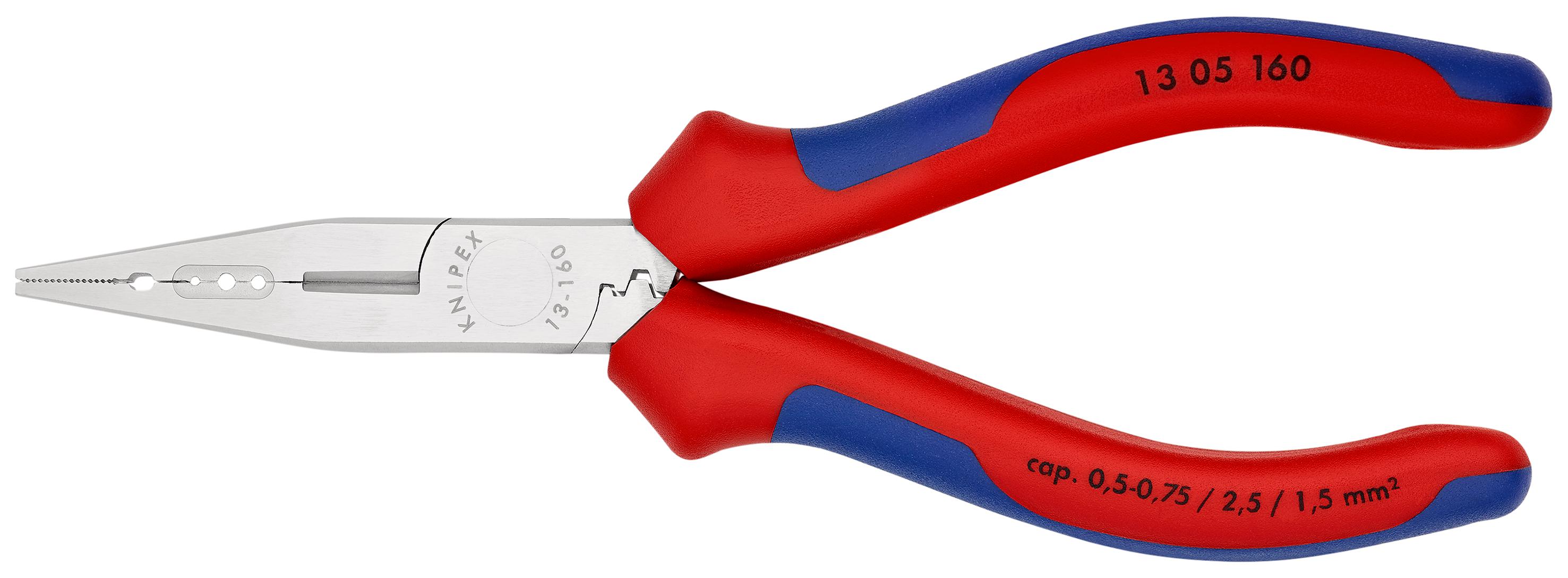 Knipex 13 05 160 Pliers, 160 mm Overall, Straight Tip