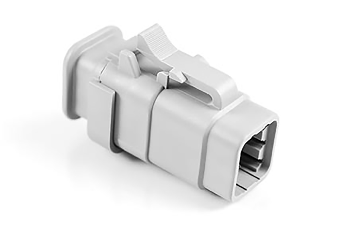 Amphenol Industrial, ATM Automotive Connector Plug Grey Cable Mount 6 Way, Crimp Termination ATM06-6S-SR01GY