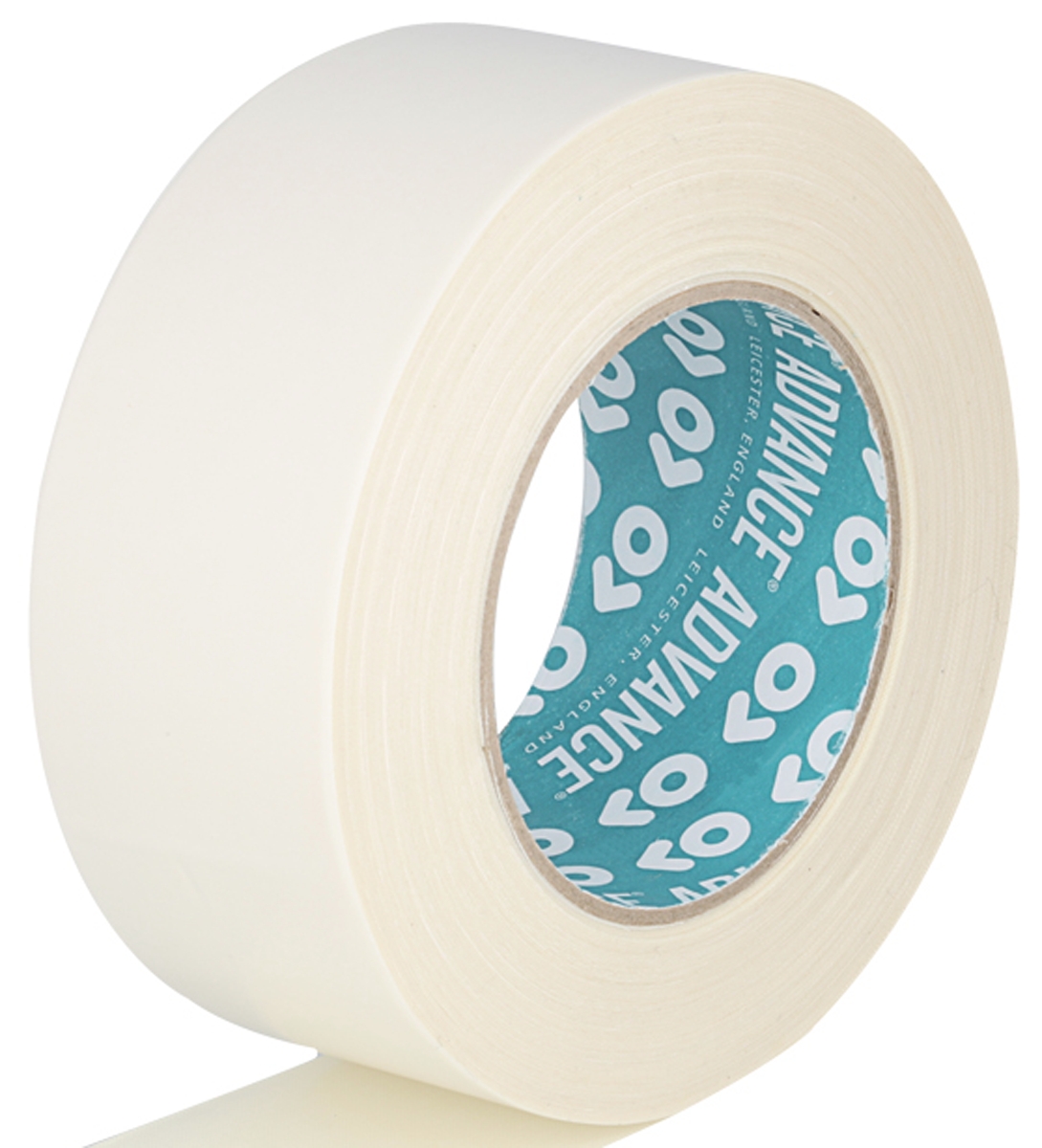 Advance Tapes AT308 White Double Sided Paper Tape, 0.25mm Thick, 6 N/cm, Paper Backing, 50mm x 25m