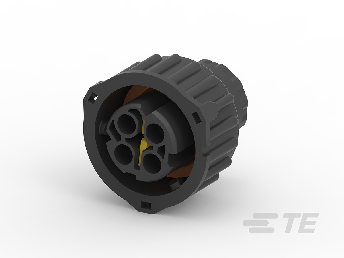 TE Connectivity Automotive Connector Socket Black 4 Way 1-968968-1