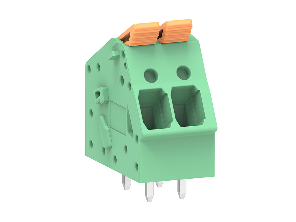 Molex 224929 Series PCB Terminal Block, 2-Contact, 5mm Pitch, PCB Mount, 1-Row, Through Hole Termination