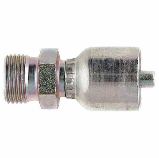 Parker Crimped Hose Fitting 1-1/4 in Hose to M52 x 2 Male, 1D277-38-20