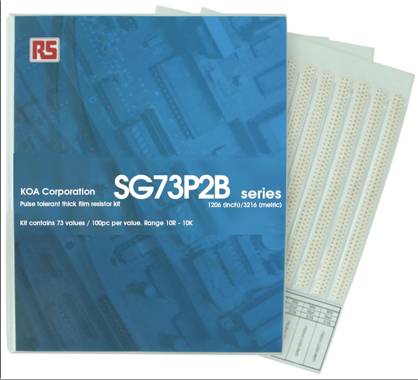 KOA, SG73P Thick Film, SMT 73 Resistor Kit, with 7300 pieces, 10Ω → 10kΩ