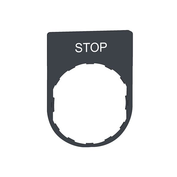 Schneider Electric Marking Accessory for Use with Pushbuttons, Stop
