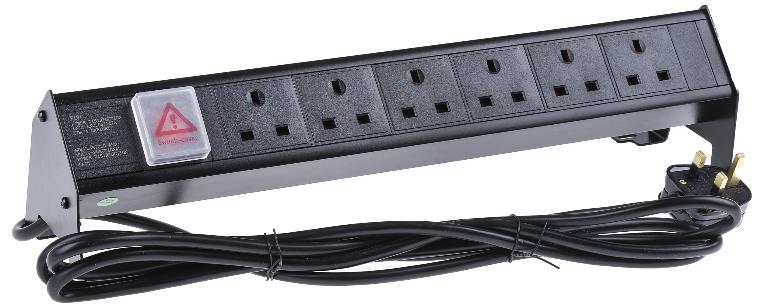 RS PRO Type G - British 6 Gang Power Distribution Unit, 3m Cable