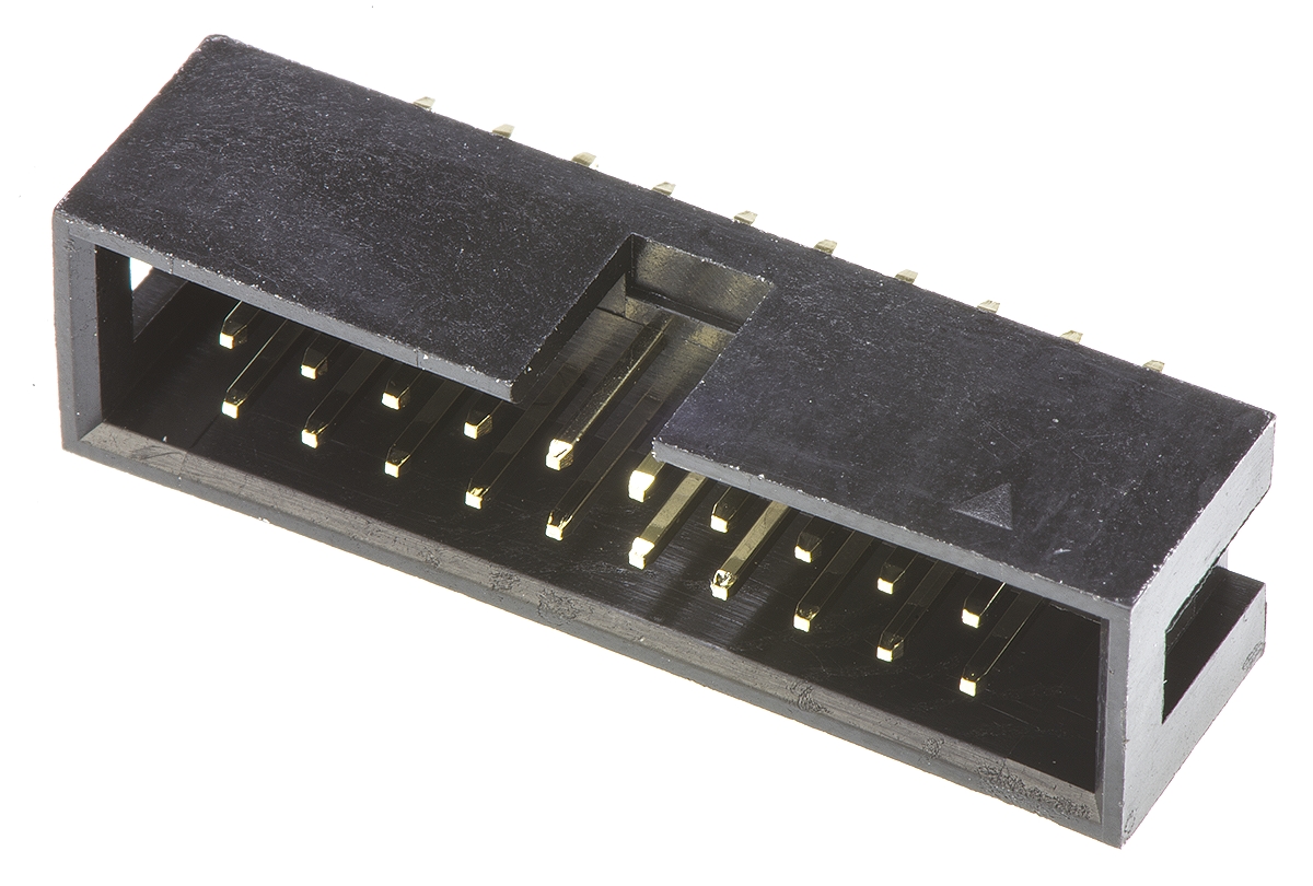 Amphenol Communications Solutions T821 Series Straight Through Hole PCB Header, 20 Contact(s), 2.54 mm Pitch, 2 Row,