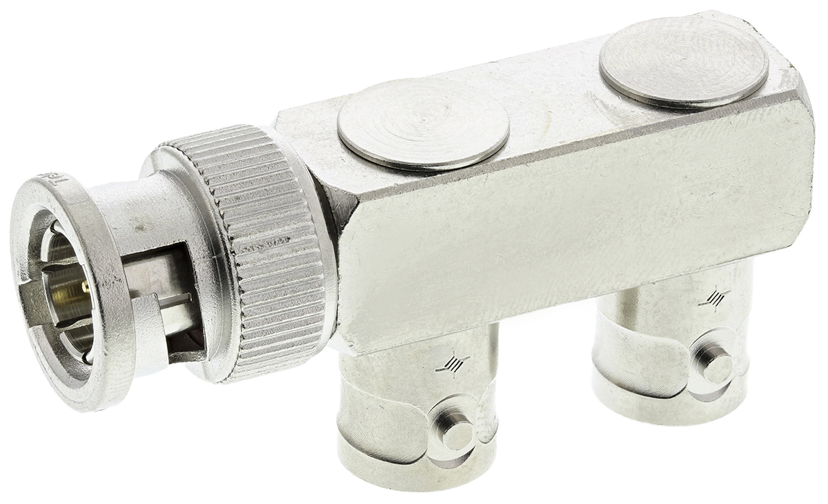 Telegartner Tee 75Ω RF Adapter BNC Plug to BNC Socket 4GHz