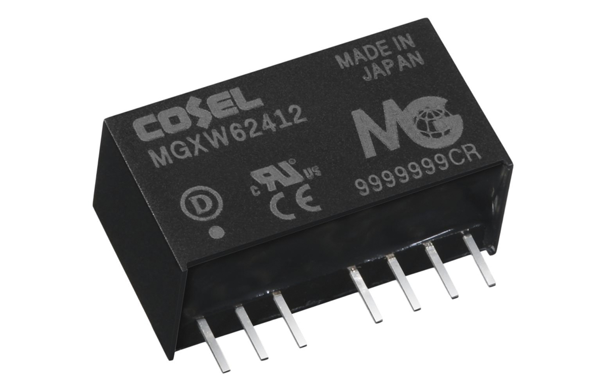 Cosel MGXW6 DC-DC Converter, ±15V dc/ 200mA Output, 6 → 60 V dc Input, 6W, Through Hole, +85°C Max Temp -40°C